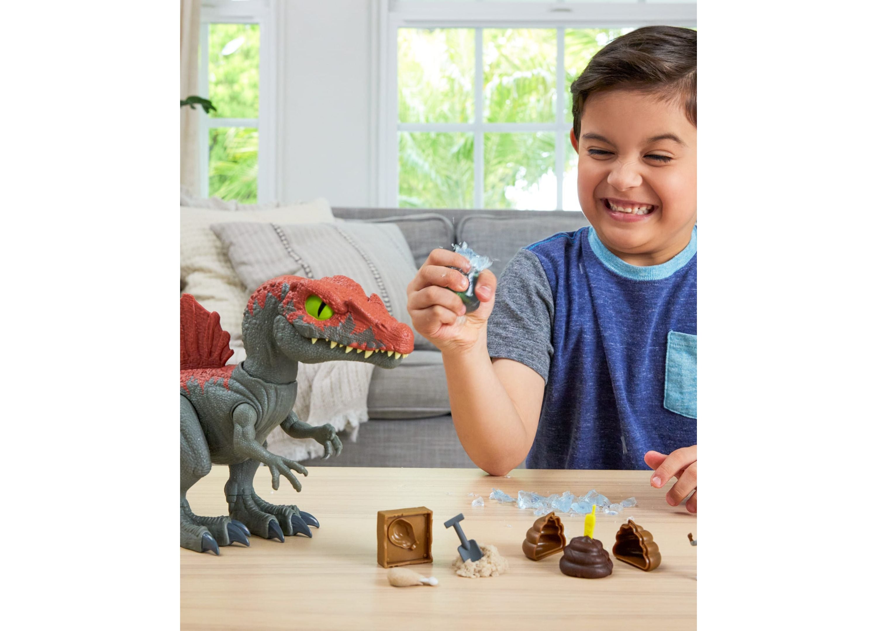 Jurassic World Crushivores Spinosaurus Cage Crasher Dinosaur Action Figure Unboxing Toy Compounds