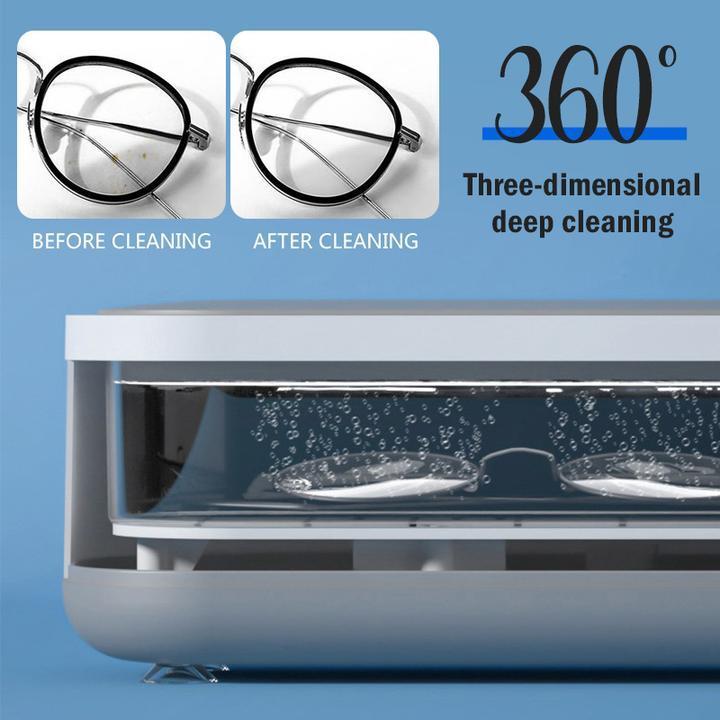 Ultrasound Cleaning Machine, Professional Personal Portable Cleaner for Jewelry/Eyeglasses/Coins/Razors/Brushes