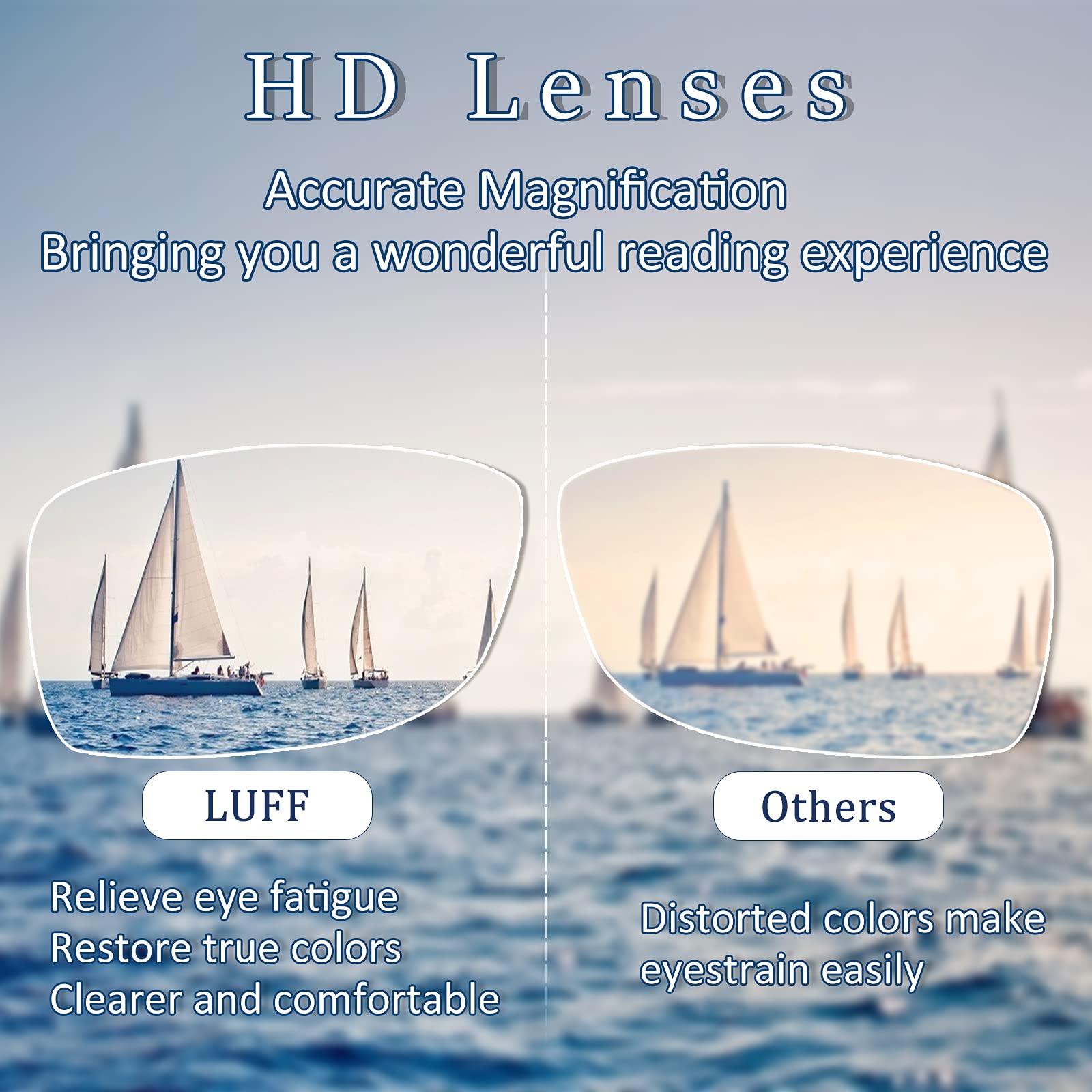 LUFF 4PACK Anti-Blue-Light Reading Glasses - Fashion HD Reader,Reduce Eyestrain Lightweight Computer Eyeglasses for Women Men