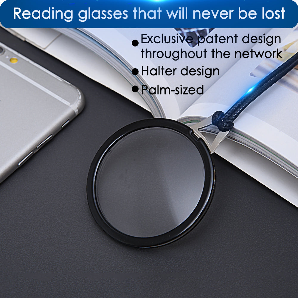 LUFF Necklace Reading Glasses Hd Portable Hanging Neck Type for Men Women