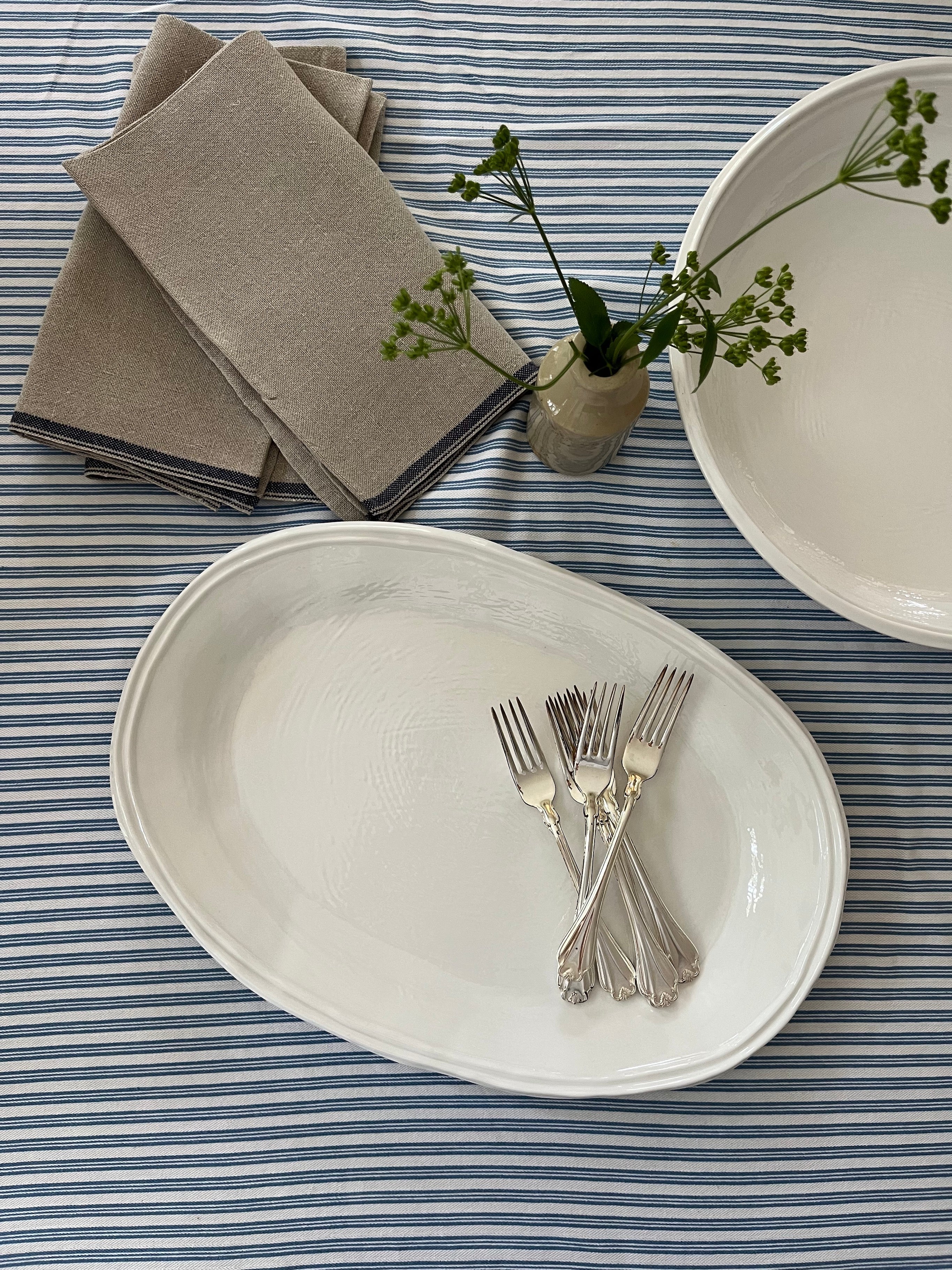 Double Line Oval Platter
